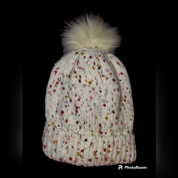 LOFT Confetti Pom Pom Hat - Picture 1 of 9